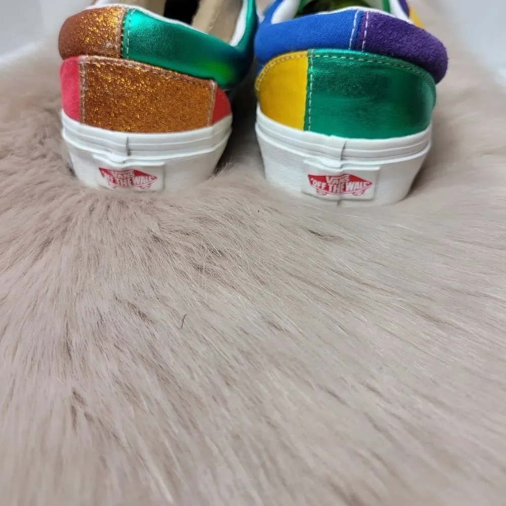Vans Era Off the Wall Colorblock Sneakers Pride Colorful Sneaker Shoes Size 8